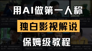 用AI做第一人称独白影视解说,手把手教学,保姆级教程-亮剑学堂
